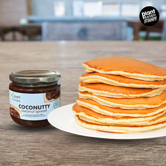 Coconut Jam Pancakes