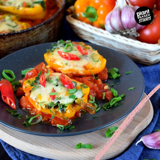 Stuffed Bell Peppers with Quinoa and Black Beans