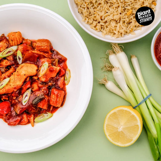 Dry chinese style vegan chicken