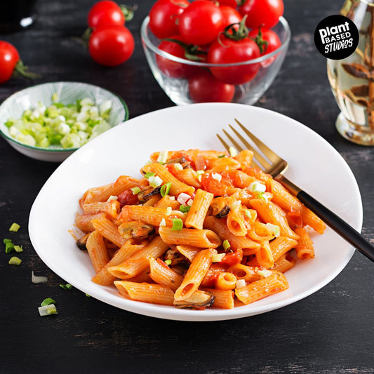 Pasta with marinara sauce