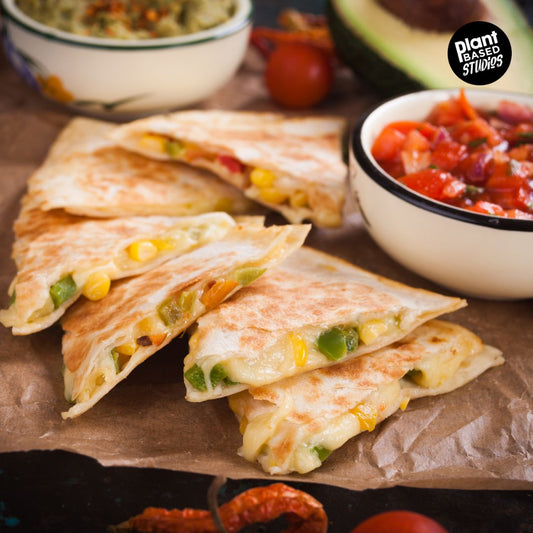 Vegan Cheese and Vegetable Quesadillas